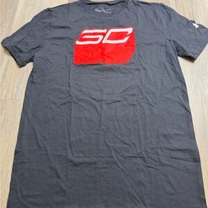 Under Armour Black Short Sleeve Tee with Red SC Logo